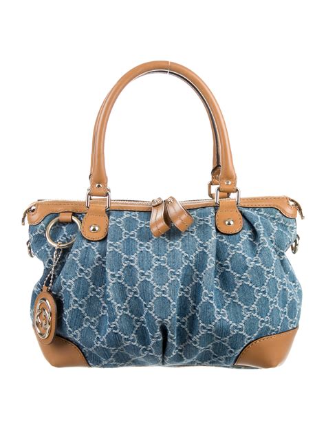 denim gucci handbag